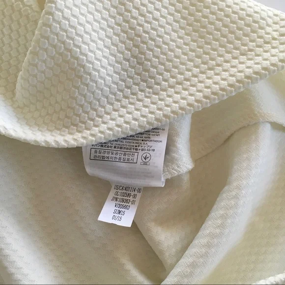 Banana Republic Ivory Texture Drop Waist Skirt NWT - Picture 5 of 8